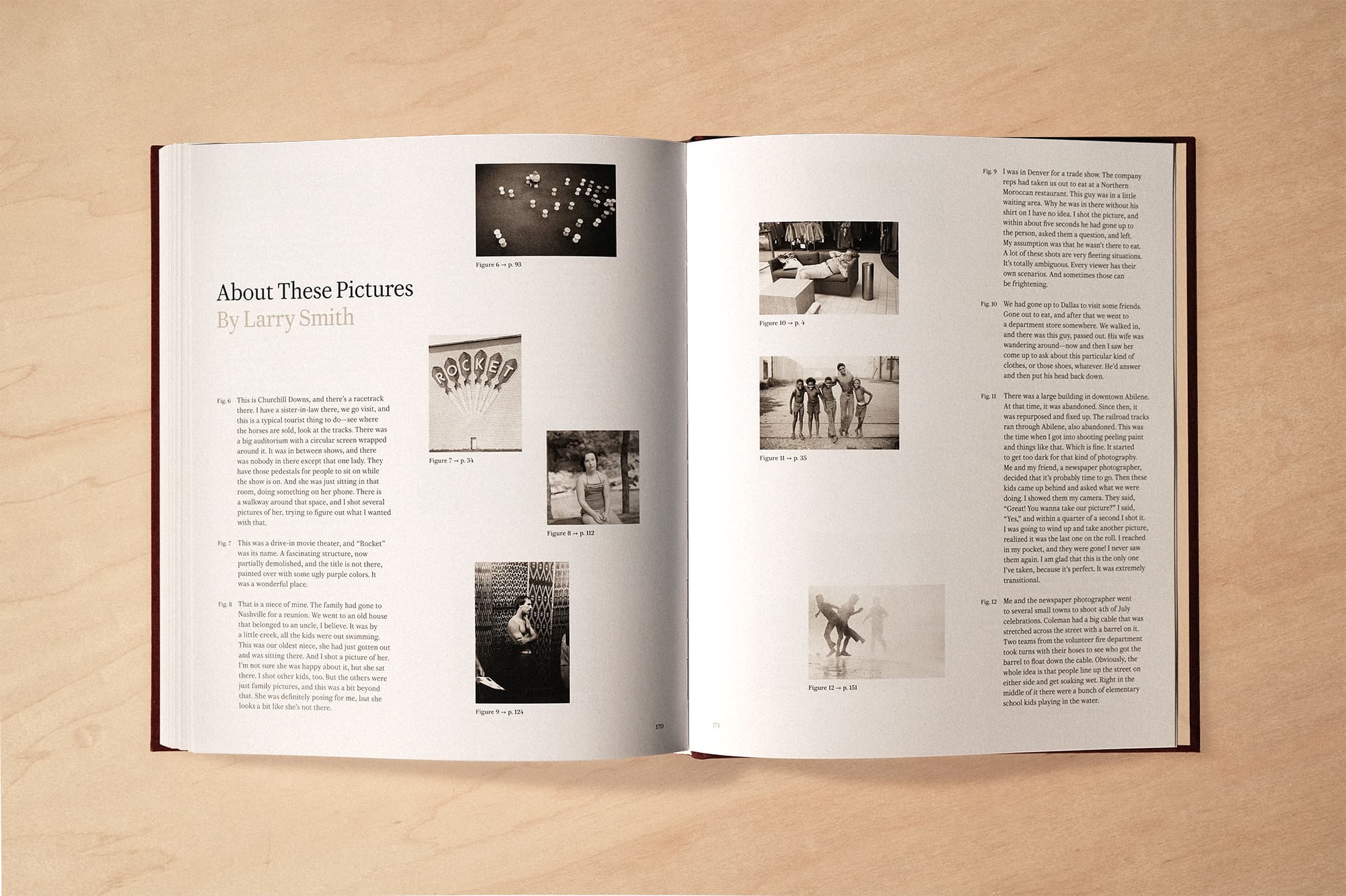 Interior spread of essay text from Look at This